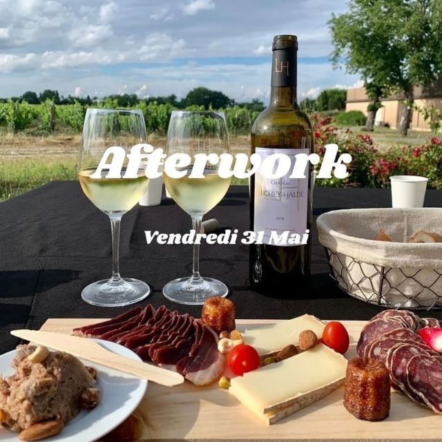 Envie de profiter des beaux jours et de clôturer le mois de mai en beauté ? ☀️
Ne cherchez pas plus loin, notre afterwork est fait pour vous !
Rendez-vous le 31 mai de 18h à 21h au château Luchey-Halde pour une soirée conviviale et festive:
-Vente de vins au verre ou à la bouteille.🍇
-Planches apéritives et produits du terroir🥓
-Ambiance musicale et détente au cœur des vignes.🌱

L’équipe du château vous attend avec impatience!!

#bordeauxsciencesagro #pessacleognan #lucheyhalde #vinsdebordeaux #afterwork