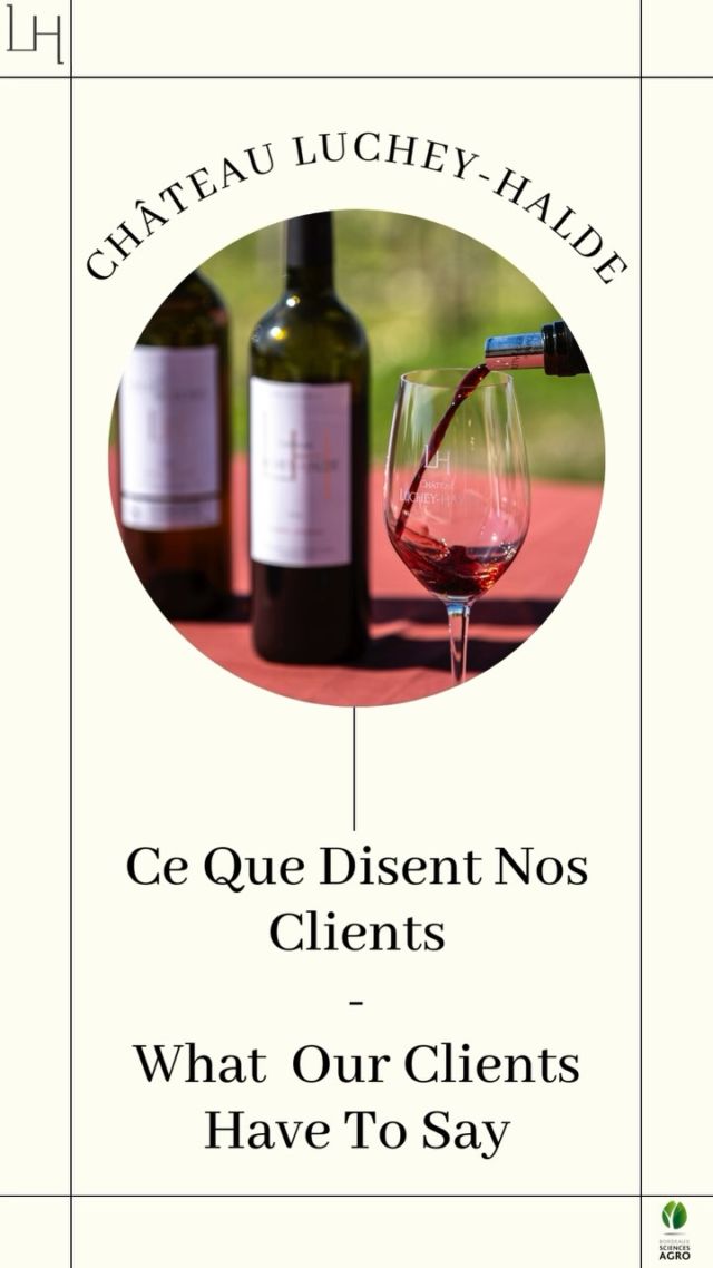 Grande Nouvelle !🥳

🍷Réservez votre visite et dégustation en quelques clics directement depuis notre site. 🍇

Plus besoin de téléphoner, tout se fait rapidement et facilement ! Alors, êtes-vous prêt à vivre une expérience inoubliable au Château Luchey-Halde ? 🤩

Cliquez directement dans le lien en bio de notre profil ! 
—- 
Big News! 🥳
Book your tour and tasting directly in just a few clicks on our website! 🍇

No need to call – it’s fast and easy! Are you ready to experience an unforgettable time at Château Luchey-Halde? 🍷

Click directly on the link in the bio of our profil ! 

#RéservationEnLigne #Dégustation #ExpérienceUnique #VinsEtVoyages #FacileEtRapide #bordeauxsciencesagro #pessacleognan #vinsdebordeaux 
#wineandtravel #winetours #toursandtastings !

L’abus d’alcool est dangereux pour la santé. À consommer avec modération.